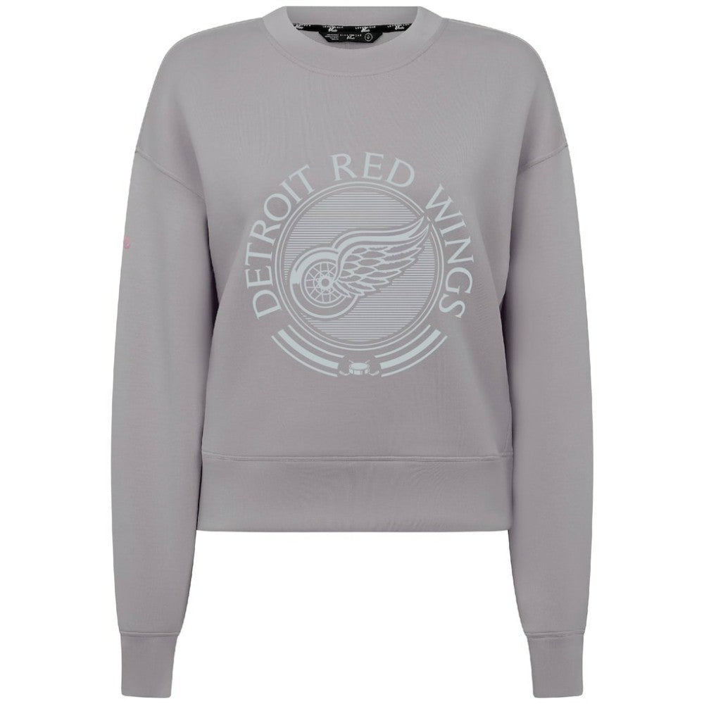 Detroit Red Wings Levelwear Women's Slate & Snow Sponge Tri-Blend Sweatshirt - Gray - NHL