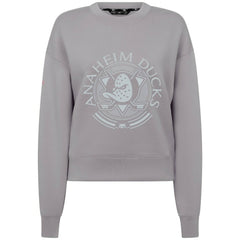 Anaheim Ducks Levelwear Women's Slate & Snow Sponge Tri-Blend Sweatshirt - Gray - NHL