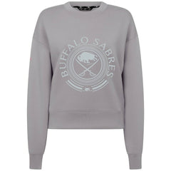 Buffalo Sabres Levelwear Women's Slate & Snow Sponge Tri-Blend Sweatshirt - Gray - NHL