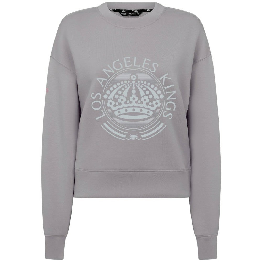 Los Angeles Kings Levelwear Women's Slate & Snow Sponge Tri-Blend Sweatshirt - Gray - NHL