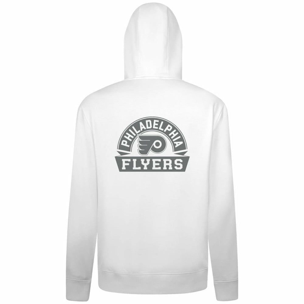 Philadelphia Flyers Levelwear Podium Chenille Logo Full-Zip Hoodie - White - NHL
