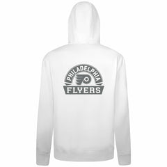 Philadelphia Flyers Levelwear Podium Chenille Logo Full-Zip Hoodie - White - NHL