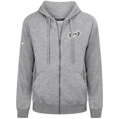 Carolina Hurricanes Levelwear Podium Chenille Logo Full-Zip Hoodie - Gray - NHL