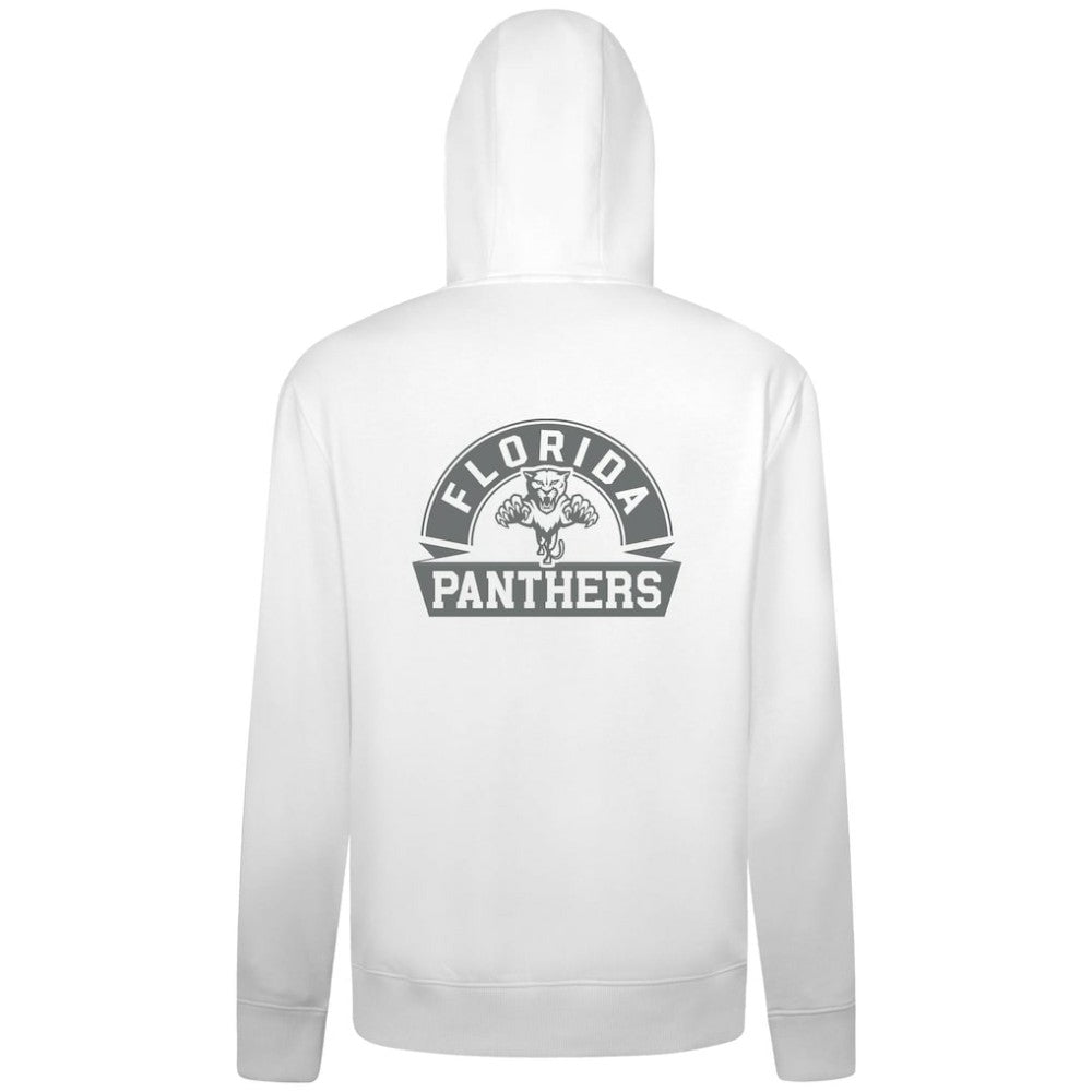 Florida Panthers Levelwear Podium Chenille Logo Full-Zip Hoodie - White - NHL