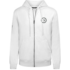 Winnipeg Jets Levelwear Podium Chenille Logo Full-Zip Hoodie - White - NHL