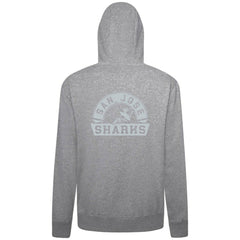 San Jose Sharks Levelwear Podium Chenille Logo Full-Zip Hoodie - Gray - NHL
