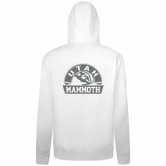 Utah Mammoth Levelwear Podium Chenille Logo Full-Zip Hoodie - White - NHL