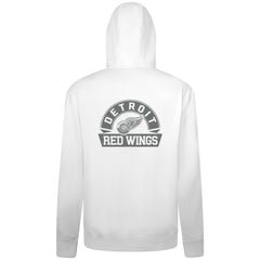 Detroit Red Wings Levelwear Podium Chenille Logo Full-Zip Hoodie - White - NHL