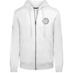 Boston Bruins Levelwear Podium Chenille Logo Full-Zip Hoodie - White - NHL