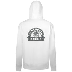 Vancouver Canucks Levelwear Podium Chenille Logo Full-Zip Hoodie - White - NHL