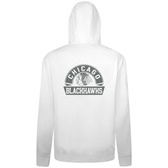 Chicago Blackhawks Levelwear Podium Banner Arch Full-Zip Hoodie - White - NHL