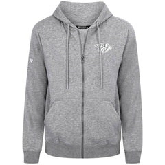 Nashville Predators Levelwear Podium Banner Arch Full-Zip Hoodie - Gray - NHL