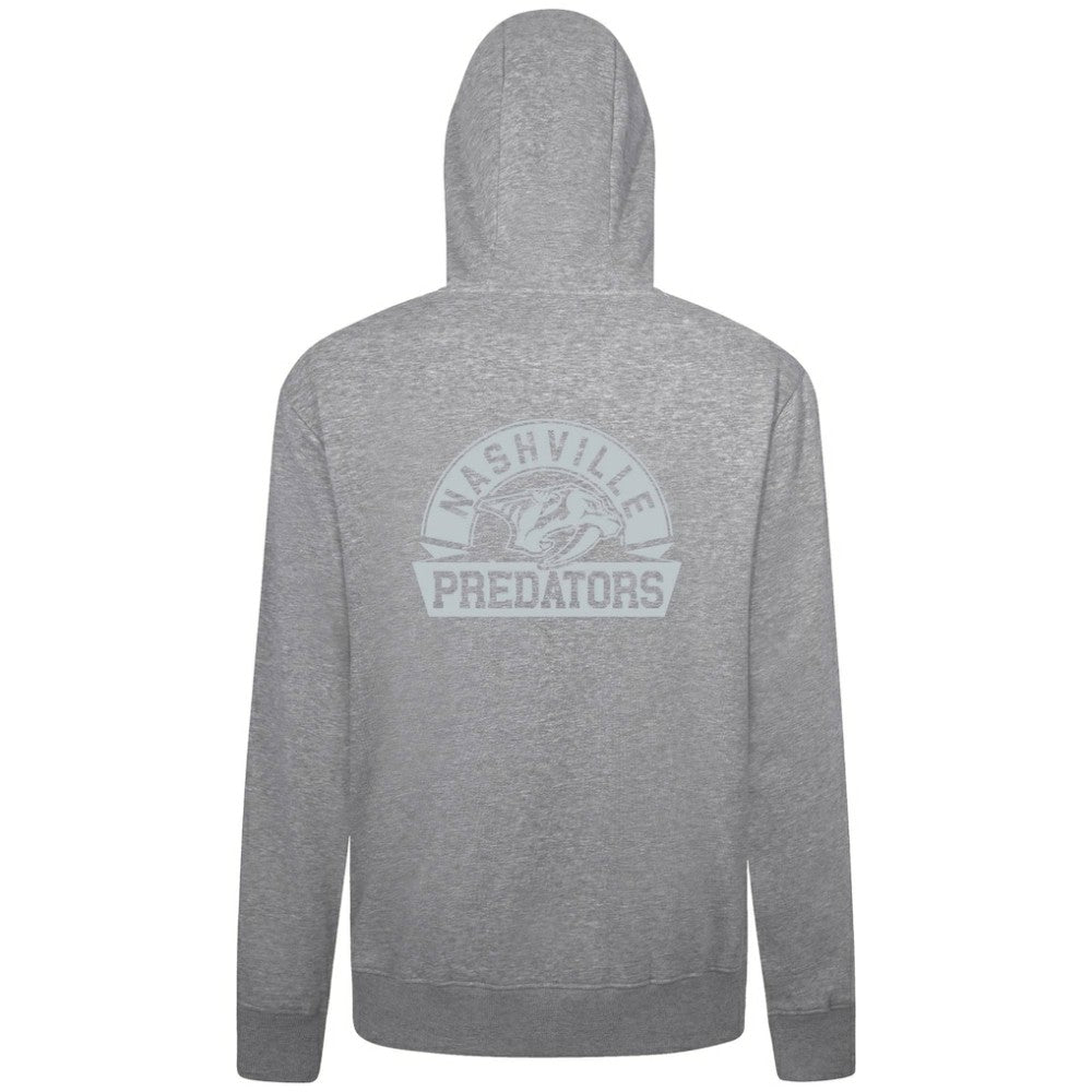 Nashville Predators Levelwear Podium Banner Arch Full-Zip Hoodie - Gray - NHL