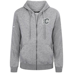 Calgary Flames Levelwear Podium Banner Arch Full-Zip Hoodie - Gray - NHL