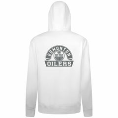 Edmonton Oilers Levelwear Podium Banner Arch Full-Zip Hoodie - White - NHL