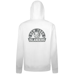 New York Islanders Levelwear Podium Banner Arch Full-Zip Hoodie - White - NHL
