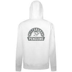 Pittsburgh Penguins Levelwear Podium Banner Arch Full-Zip Hoodie - White - NHL