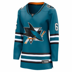 Sam Dickinson San Jose Sharks Fanatics Women's Home Breakaway Jersey - Teal - NHL