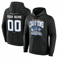 Los Angeles Dodgers 2025 World Series Champions Custom Name & Number Hoodie - MLB