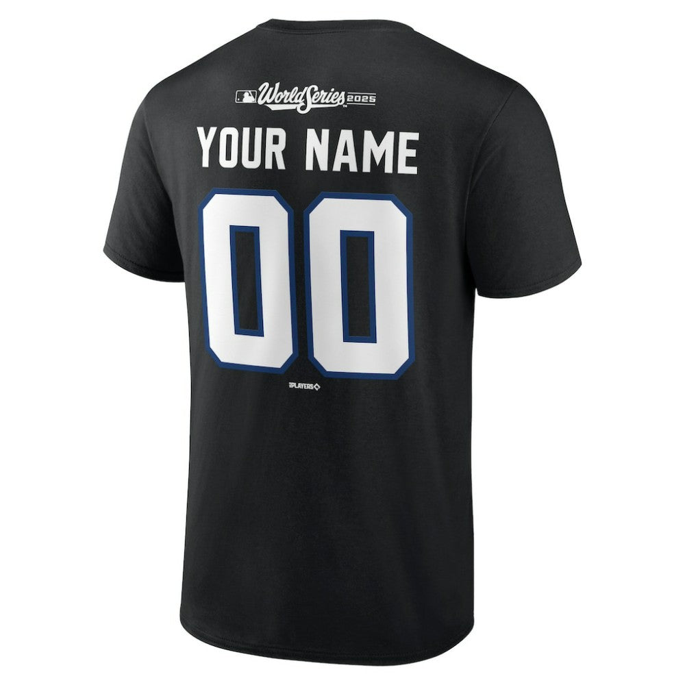 Los Angeles Dodgers 2025 World Series Champions Custom Name & Number T-Shirt - MLB
