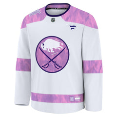 Buffalo Sabres Fanatics Hockey Fights Cancer Survivor Practice Jersey - White - NHL