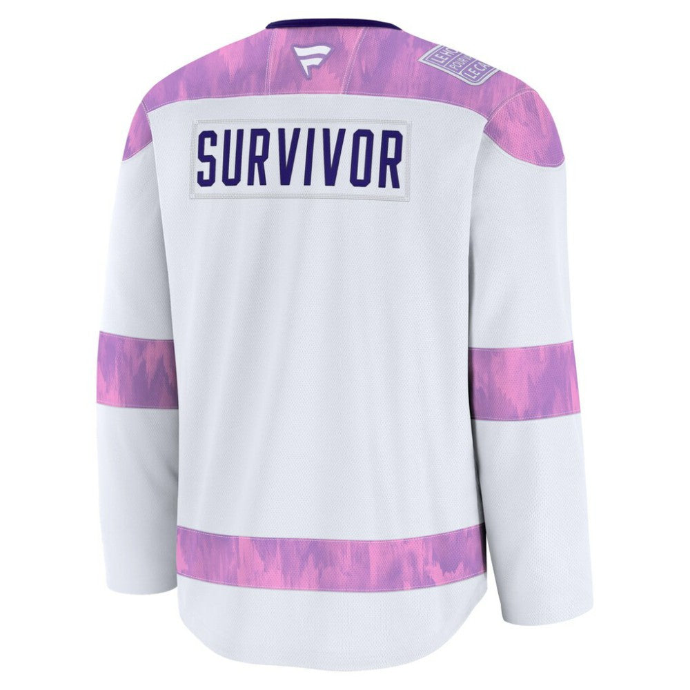 New Jersey Devils Fanatics Hockey Fights Cancer Survivor Practice Jersey - White - NHL