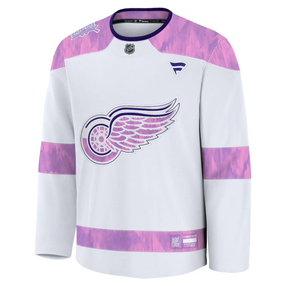 Detroit Red Wings Fanatics Hockey Fights Cancer Survivor Practice Jersey - White - NHL