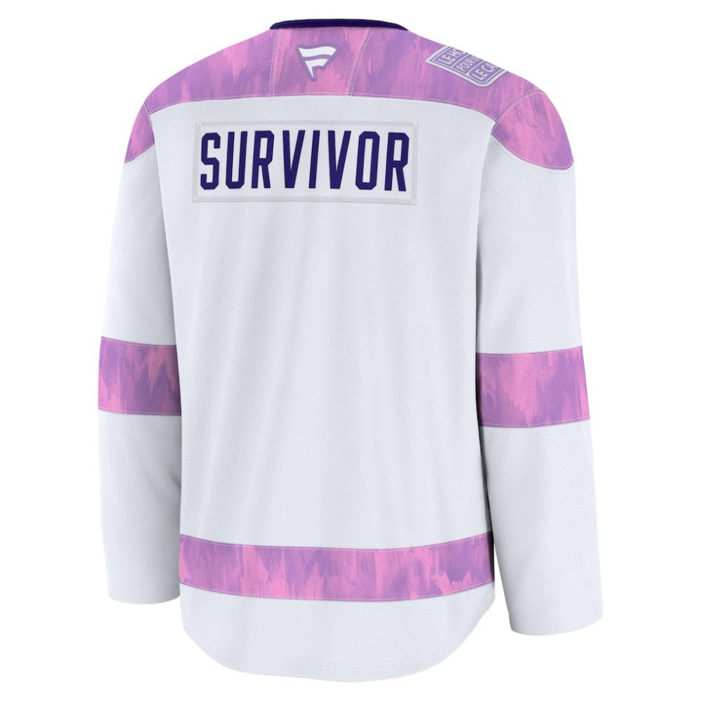 Detroit Red Wings Fanatics Hockey Fights Cancer Survivor Practice Jersey - White - NHL