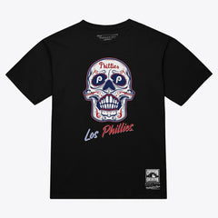 Philadelphia Phillies Mitchell & Ness Women's Sugar Skull Boxy T-Shirt - MLB