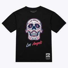 Los Angeles Angels Mitchell & Ness Women's Sugar Skull Boxy T-Shirt - MLB