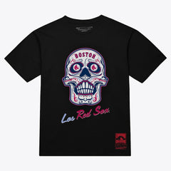 Boston Red Sox Mitchell & Ness Women's Sugar Skull Boxy T-Shirt - MLB