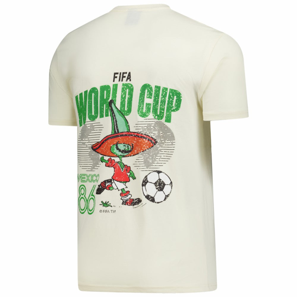 Mexico National Team Peace Collective Unisex FIFA World Cup Mexico 1986 Heavyweight T-Shirt Cream - FIFA World CUP