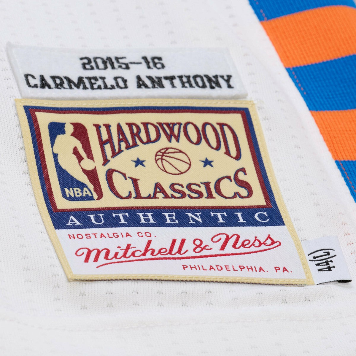 Carmelo Anthony New York Knicks 2015-16 Hardwood Classics Authentic Jersey White - NBA