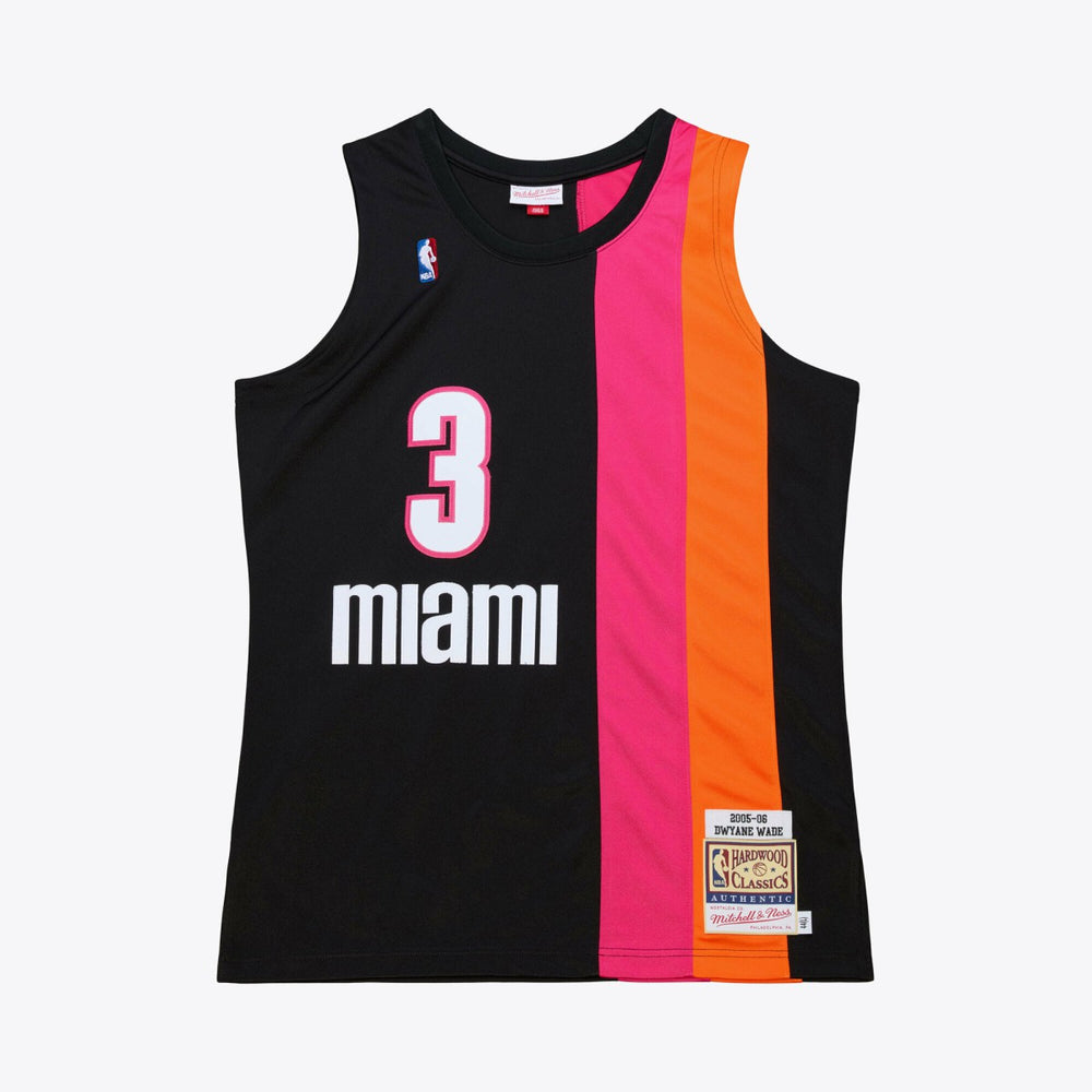 Dwyane Wade Miami Heat 2005-06 Hardwood Classics Authentic Jersey Black - NBA