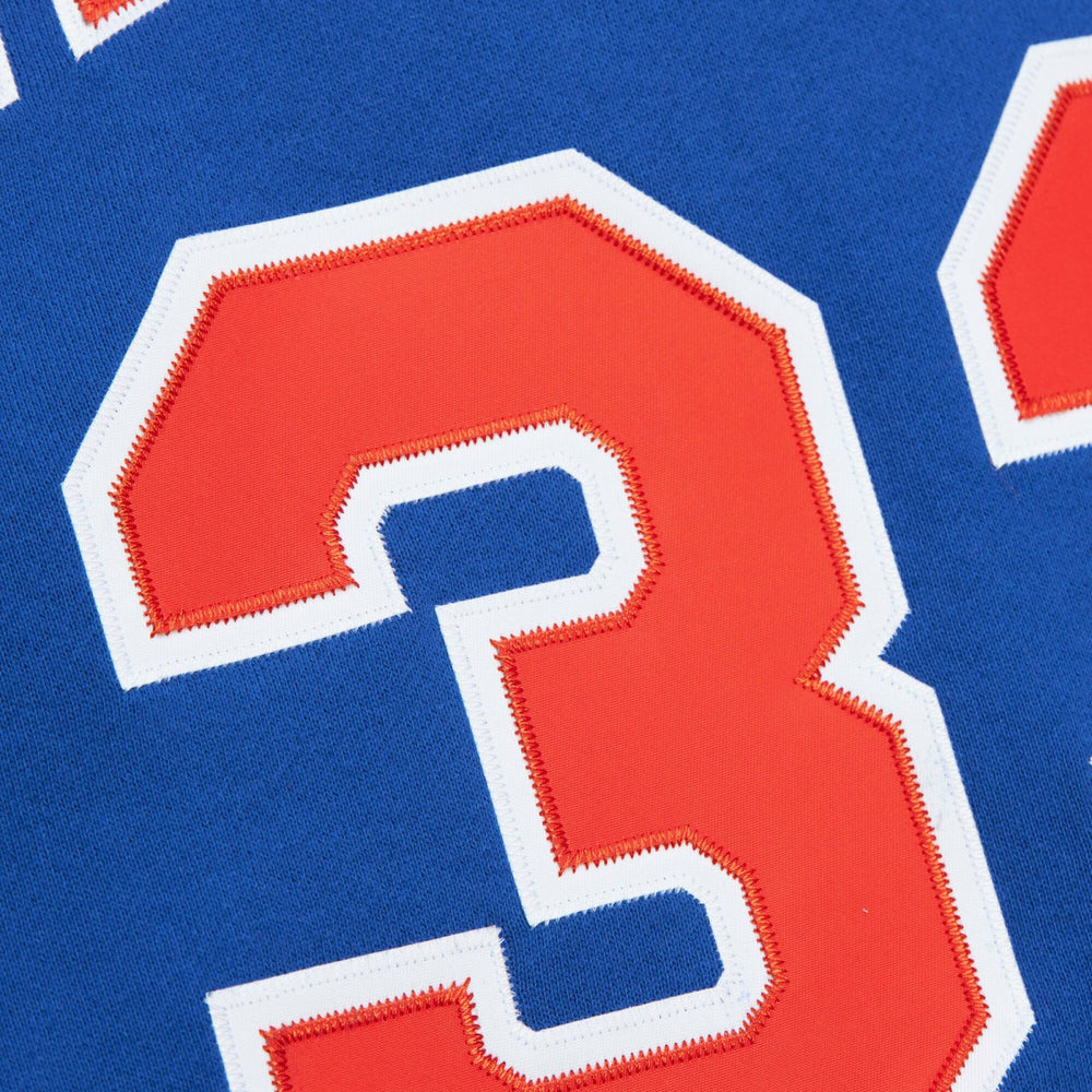 Patrick Ewing New York Knicks Name & Number Hoodie Blue - NBA