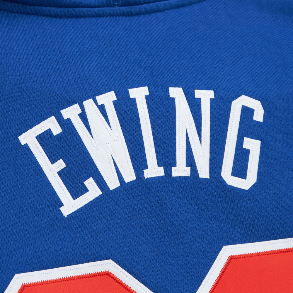 Patrick Ewing New York Knicks Name & Number Hoodie Blue - NBA
