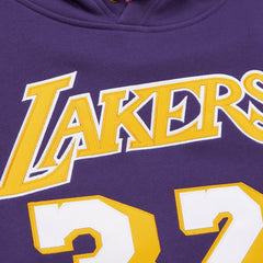 Magic Johnson Los Angeles Lakers Name & Number Hoodie Purple - NBA