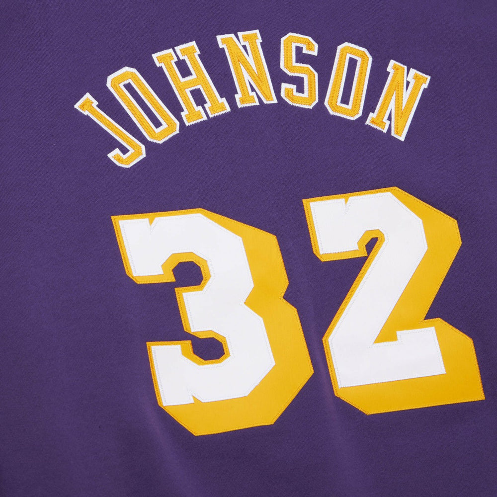 Magic Johnson Los Angeles Lakers Name & Number Hoodie Purple - NBA