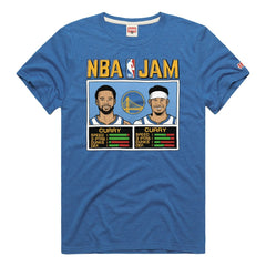 Stephen Curry & Seth Curry Golden State Warriors Homage NBA Jam Tri-Blend T-Shirt Royal - NBA