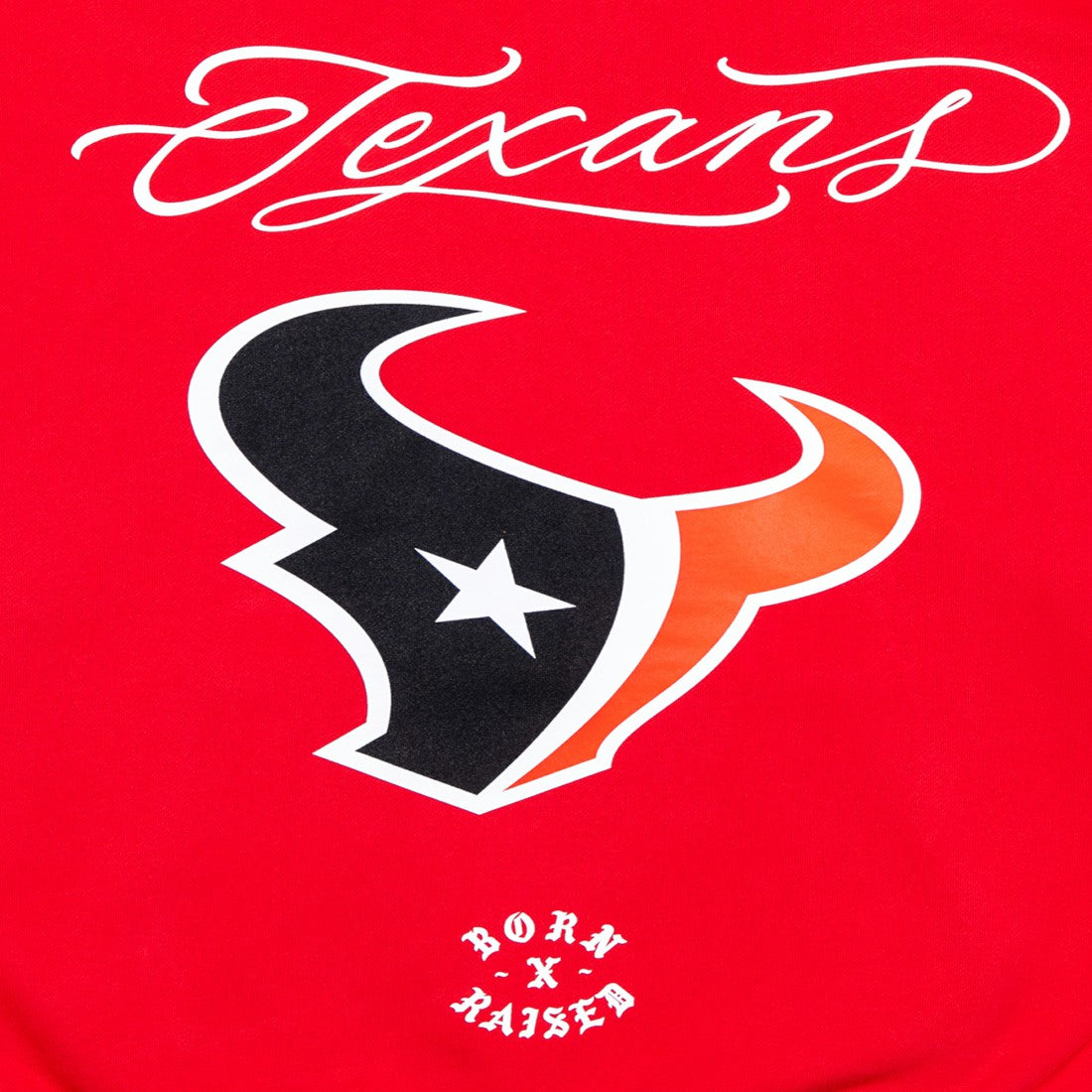 Houston Texans Born x Raised Unisex Fine Line Hoodie Red | NFL