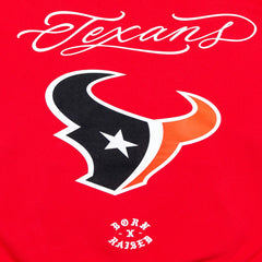 Houston Texans Born x Raised Unisex Fine Line Hoodie Red | NFL