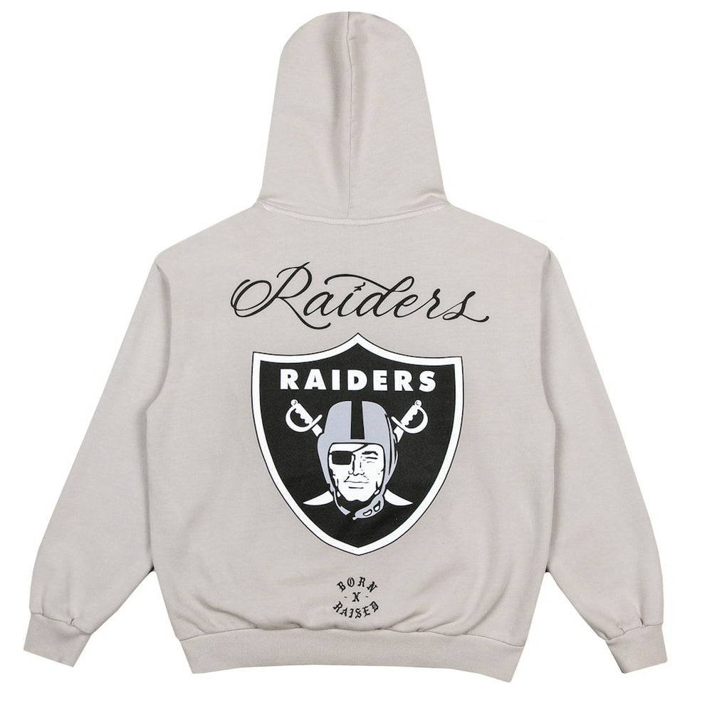 Las Vegas Raiders Born x Raised Unisex Fine Line Hoodie Silver | NFL