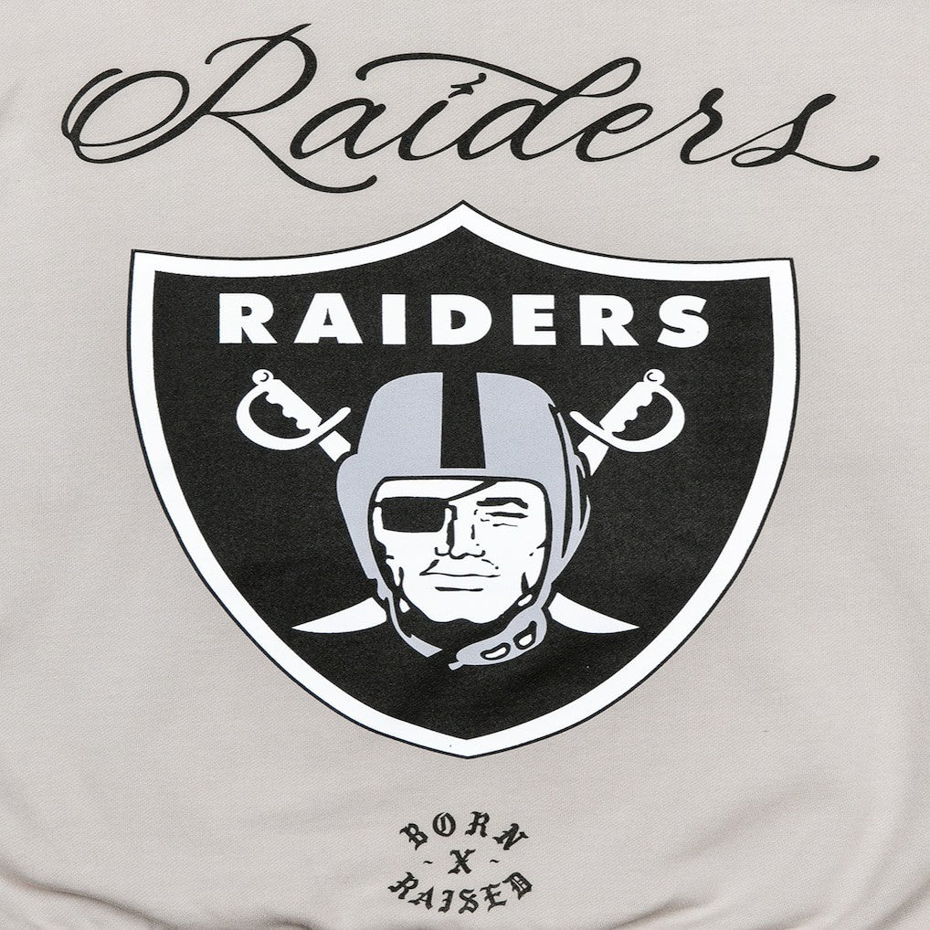 Las Vegas Raiders Born x Raised Unisex Fine Line Hoodie Silver | NFL