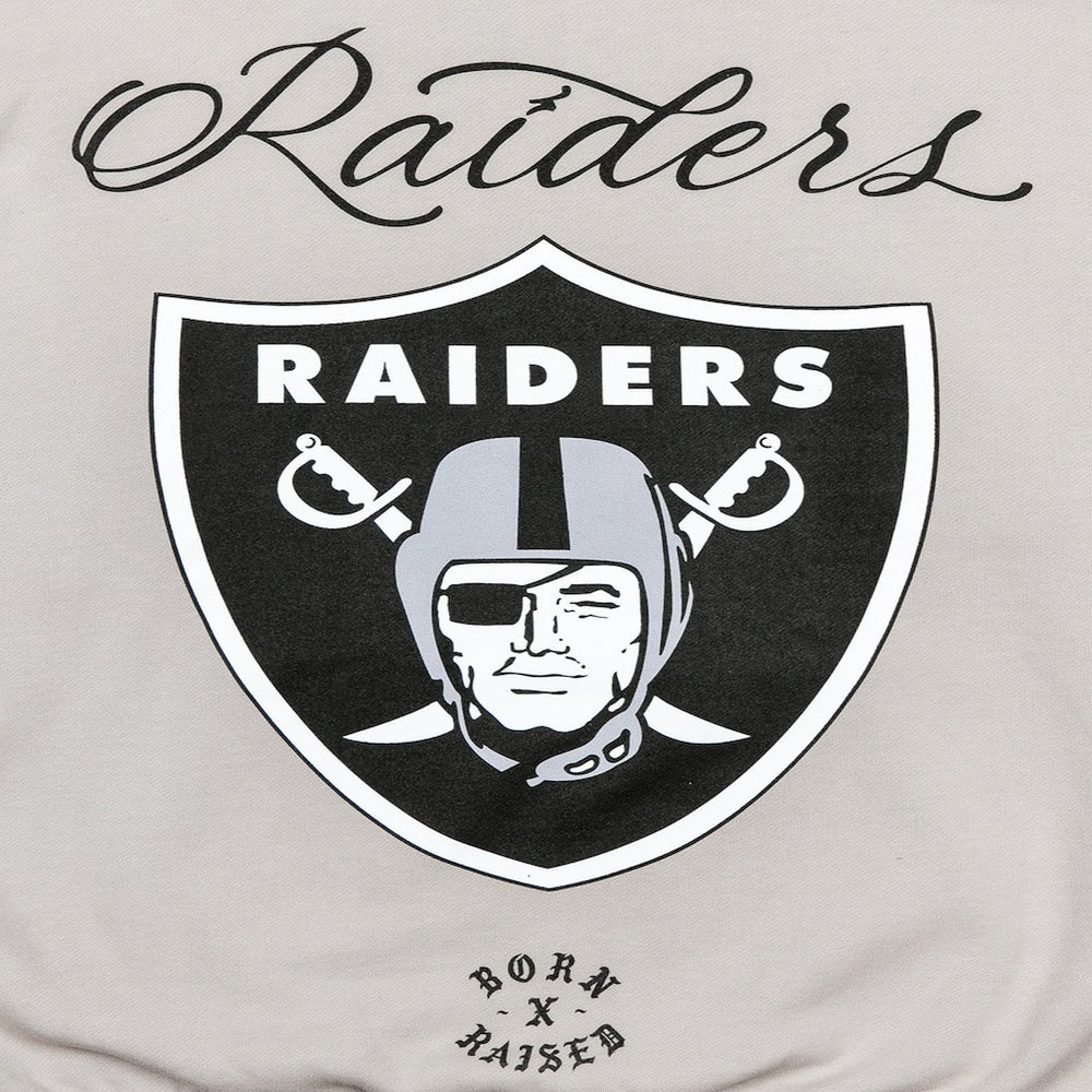 Las Vegas Raiders Born x Raised Unisex Fine Line Hoodie Silver | NFL