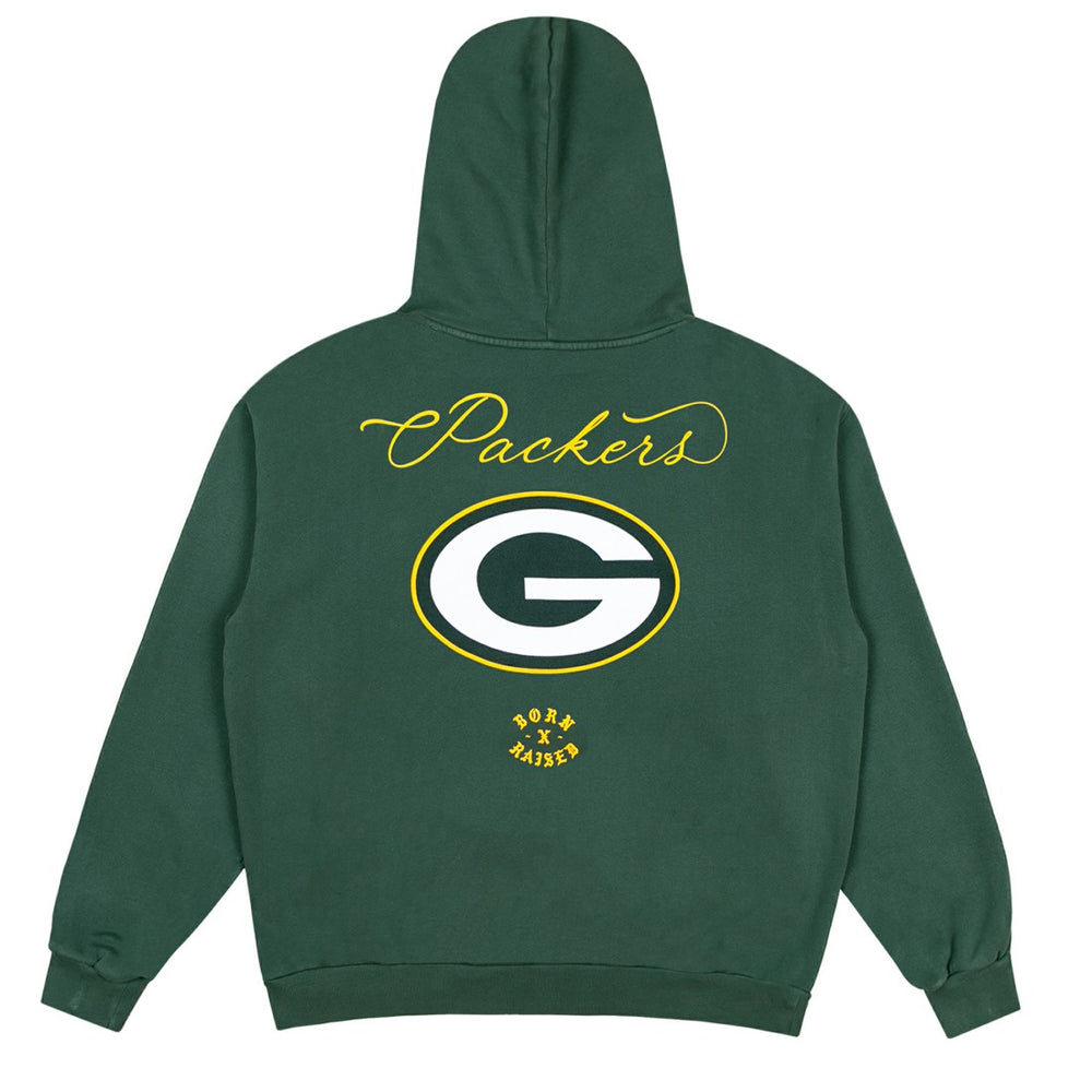 Green Bay Packers Born x Raised Unisex Fine Line Hoodie Green | NFL