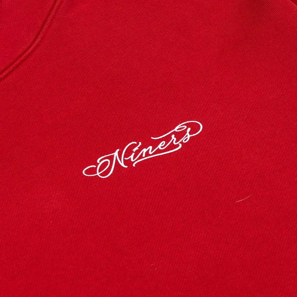 San Francisco 49ers Born x Raised Unisex Fine Line Hoodie Scarlet | NFL