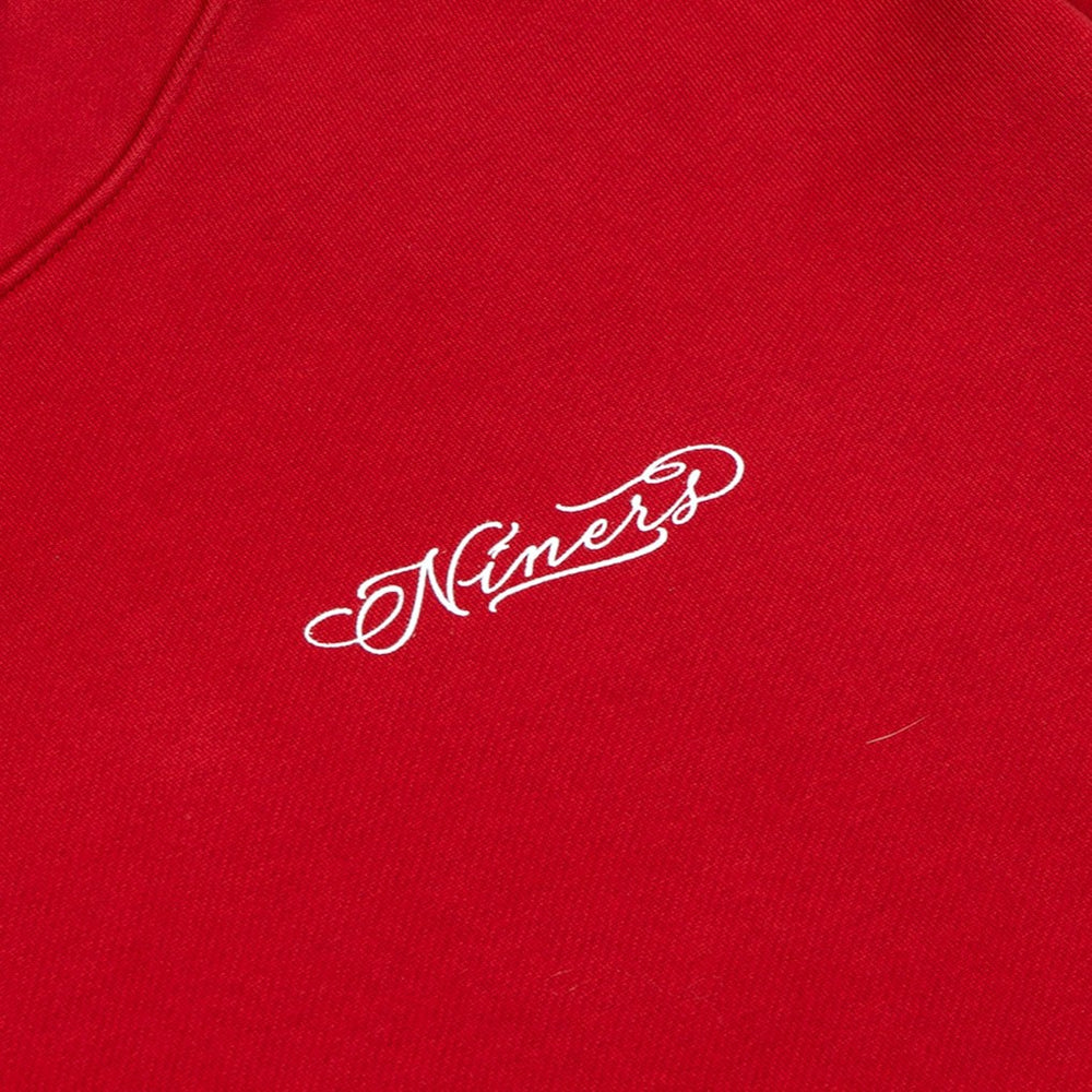 San Francisco 49ers Born x Raised Unisex Fine Line Hoodie Scarlet | NFL