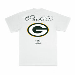 Green Bay Packers Born x Raised Unisex Fine Line T-Shirt White | NFL