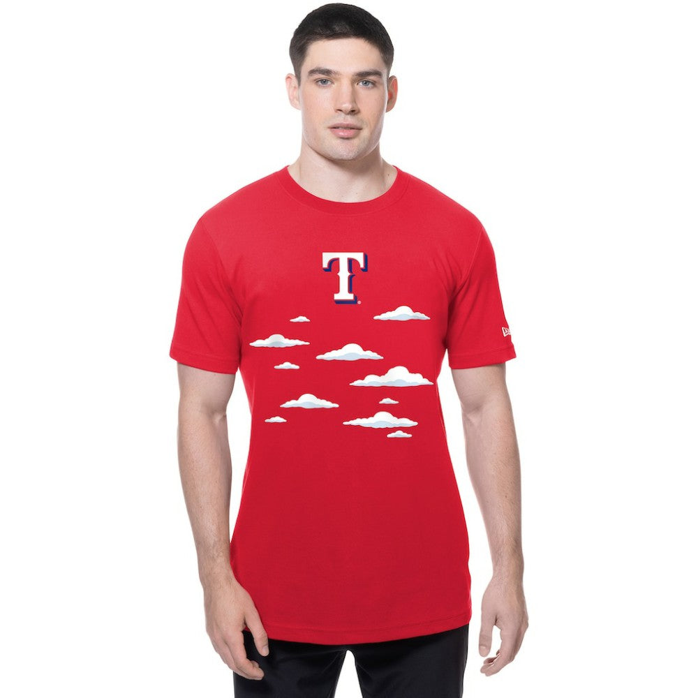 Texas Rangers New Era MLB x Simpsons 2026 Collab Clouds T-Shirt - MLB