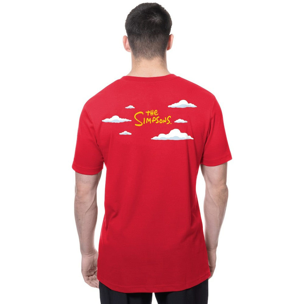Texas Rangers New Era MLB x Simpsons 2026 Collab Clouds T-Shirt - MLB